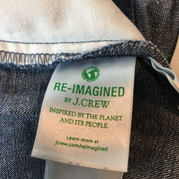 Re-Imagined J. Crew High Rise Paper Bag Denim Pant - Picture 7 of 8